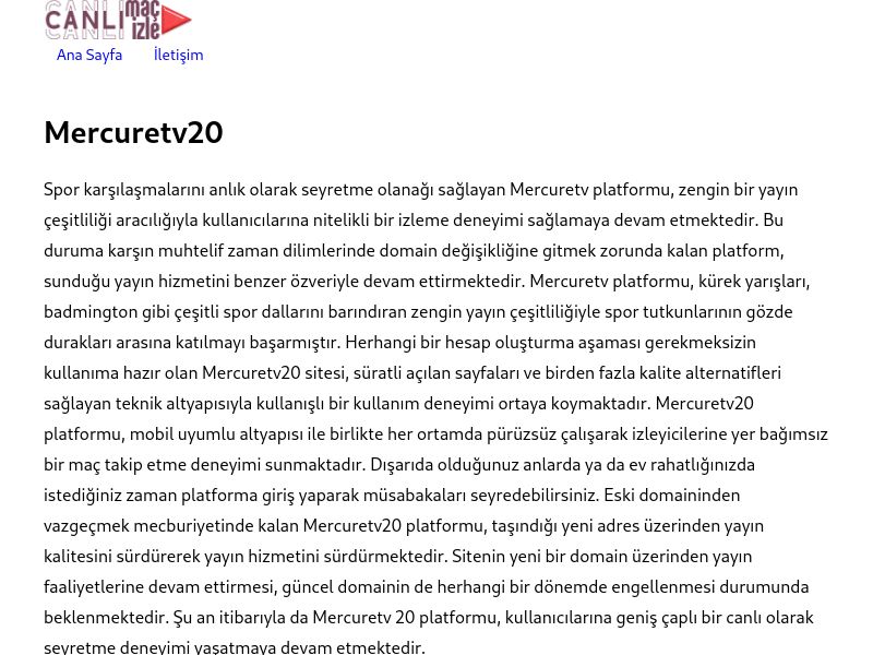 Mercuretv20 Giriş Bilgileri - Ekran Görüntüsü