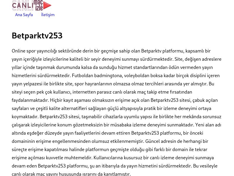 Betparktv253 - Ekran Görüntüsü