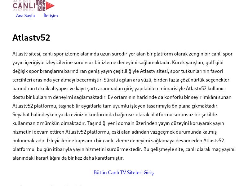 Atlastv52 Giriş - Ekran Görüntüsü