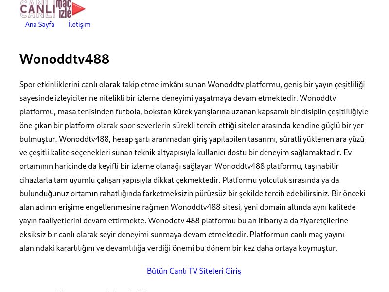 Wonoddtv488 - Ekran Görüntüsü