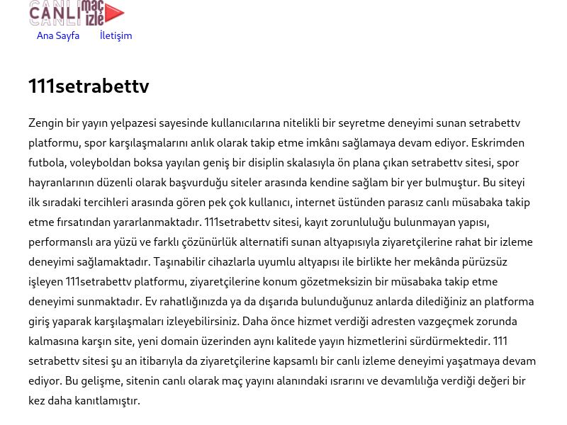 111setrabettv Yeni Adres - Ekran Görüntüsü