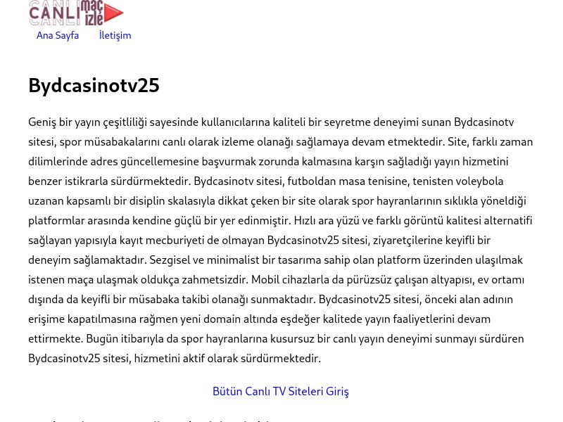 Bydcasinotv25 Giriş Bilgileri - Ekran Görüntüsü