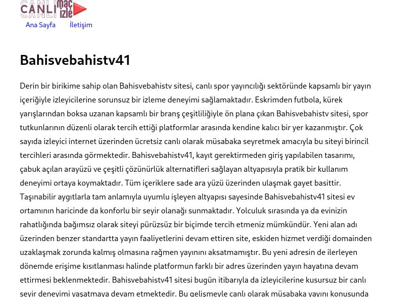 Bahisvebahistv41 - Ekran Görüntüsü