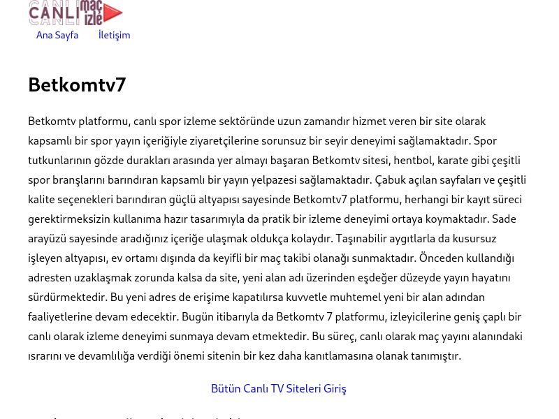 Betkomtv7 - Ekran Görüntüsü