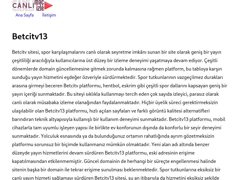 Betcitv13 Giriş Linki - Ekran Görüntüsü