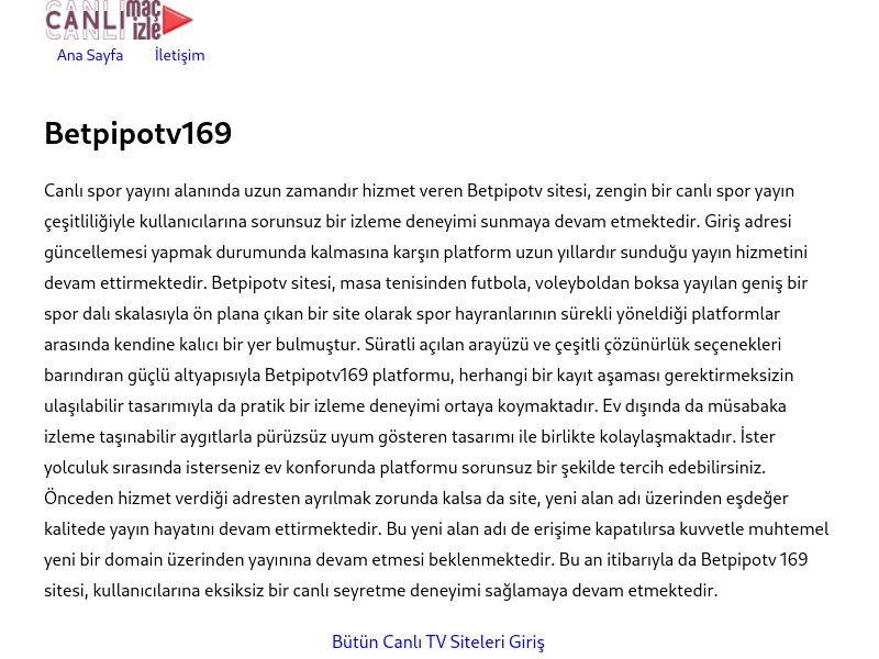 Betpipotv169 - Ekran Görüntüsü