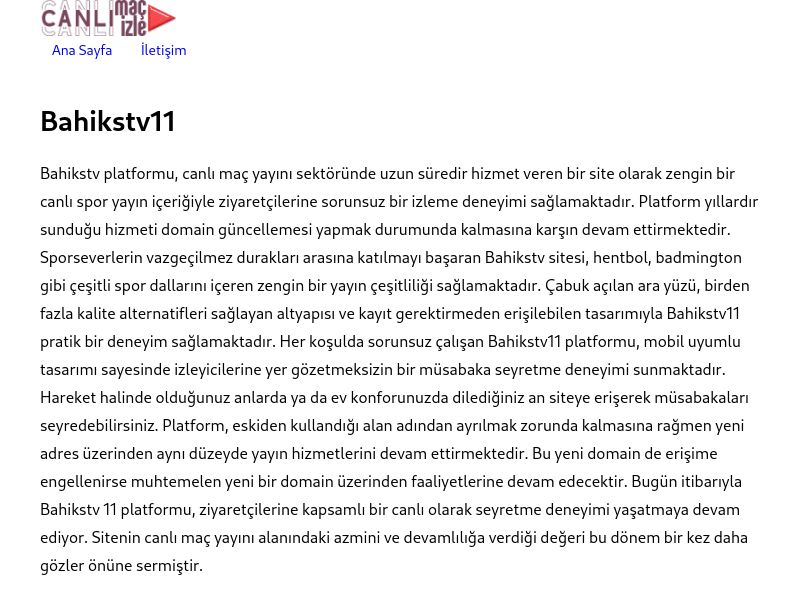 Bahikstv11 - Ekran Görüntüsü