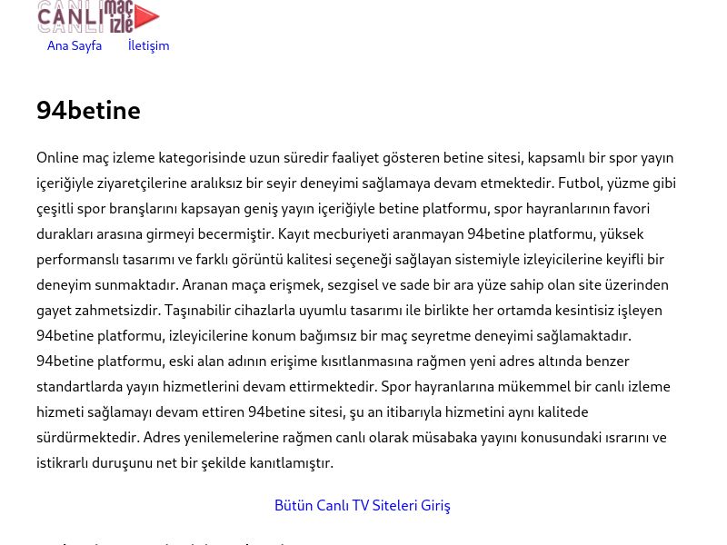 94betine Güncel Giriş Adresi - Ekran Görüntüsü