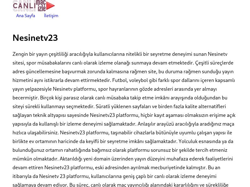Nesinetv23 - Ekran Görüntüsü