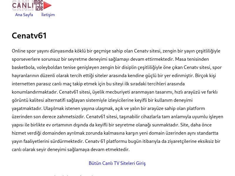 Cenatv61 Giriş Linki - Ekran Görüntüsü