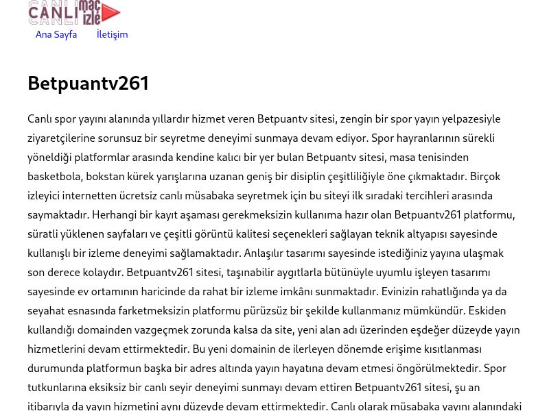 Betpuantv261 Güncel Giriş Adresi - Ekran Görüntüsü