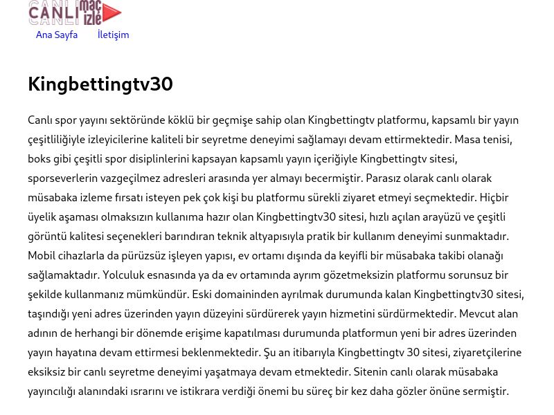 Kingbettingtv30 - Ekran Görüntüsü