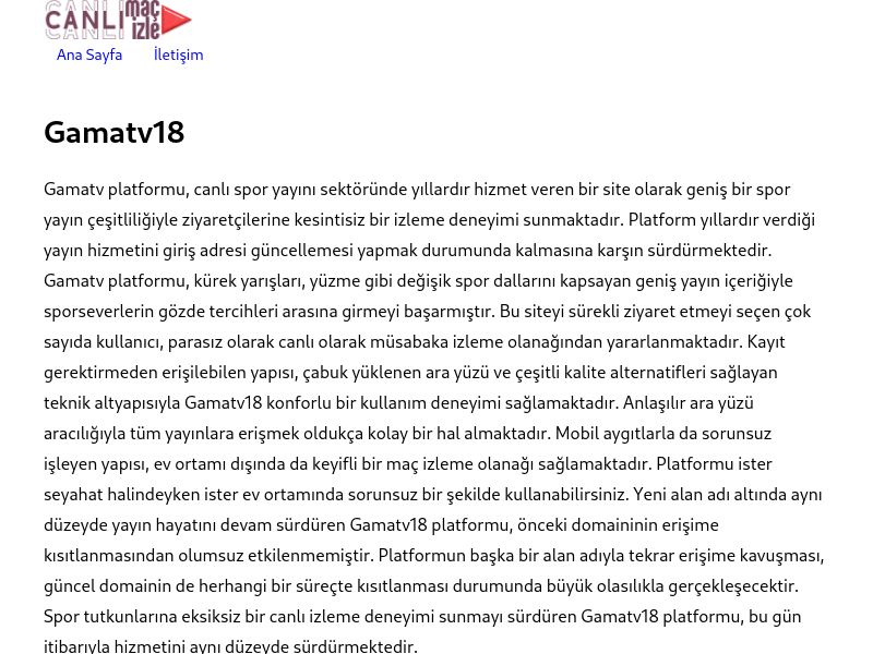Gamatv18 - Ekran Görüntüsü