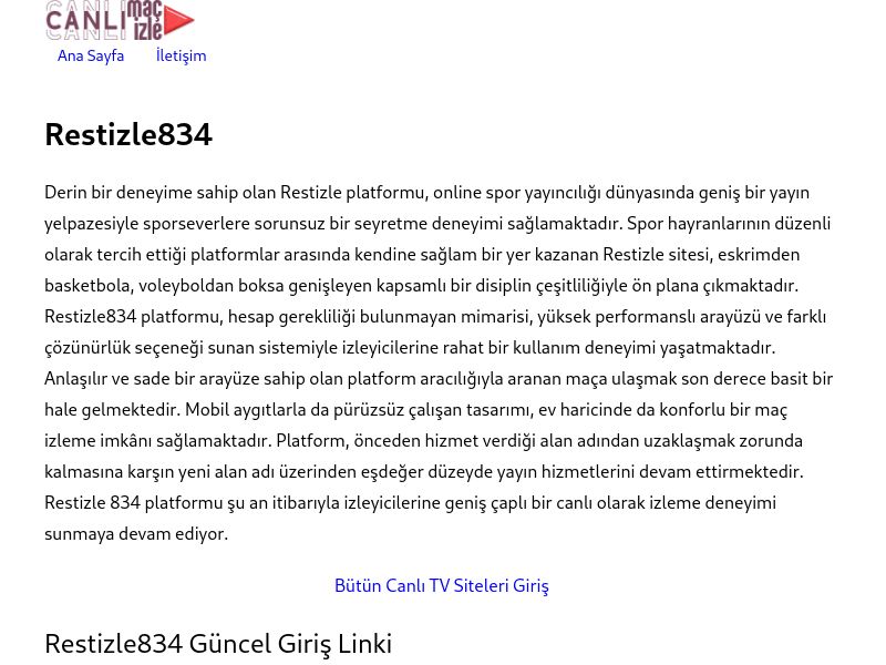 Restizle834 Giriş - Ekran Görüntüsü