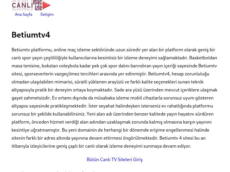 Betiumtv4 Güncel Giriş - Ekran Görüntüsü