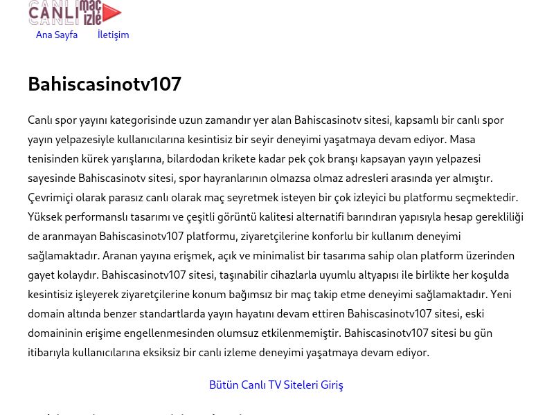 Bahiscasinotv107 - Ekran Görüntüsü