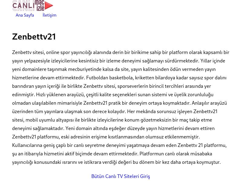 Zenbettv21 Giriş - Ekran Görüntüsü