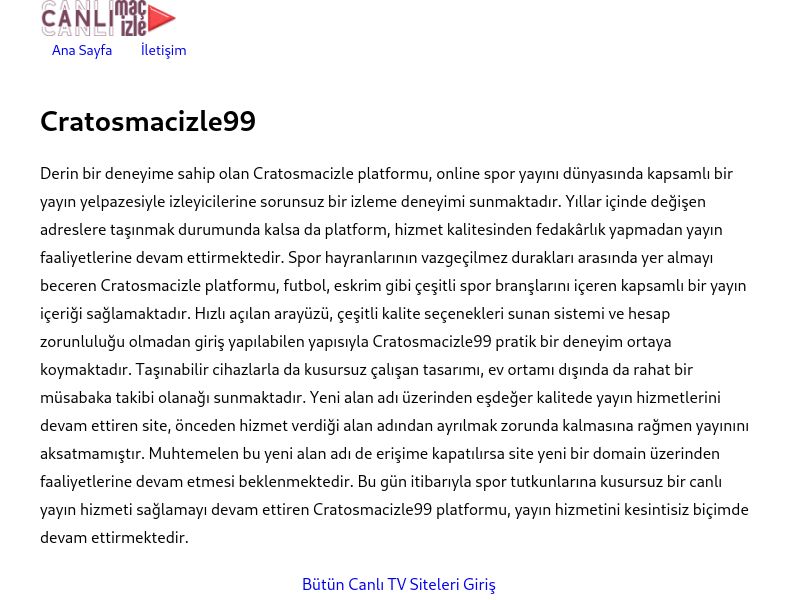 Cratosmacizle99 Giriş Adresi - Ekran Görüntüsü