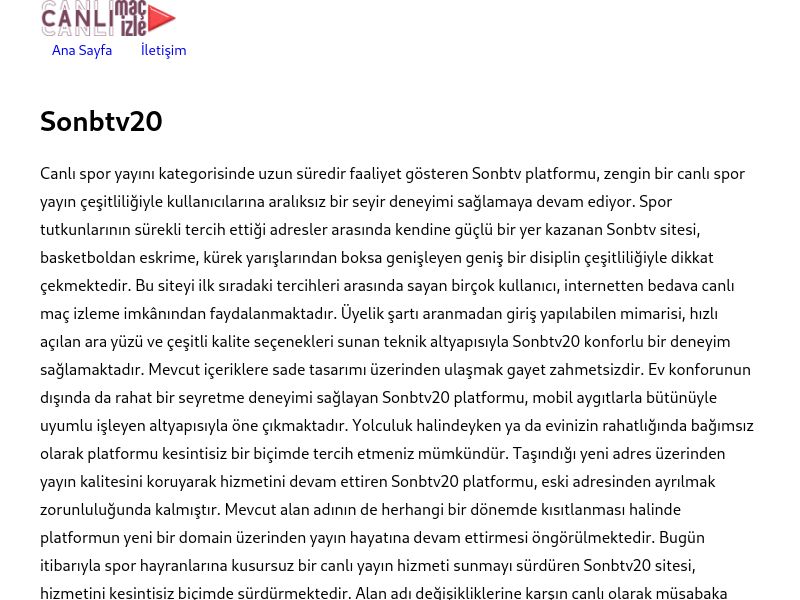 Sonbtv20 Giriş Bilgileri - Ekran Görüntüsü