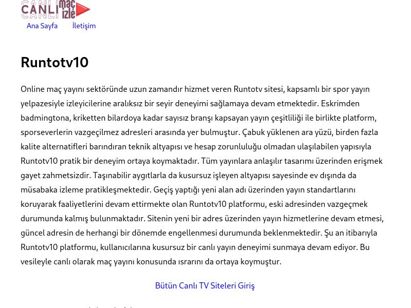 Runtotv10 Giriş - Ekran Görüntüsü