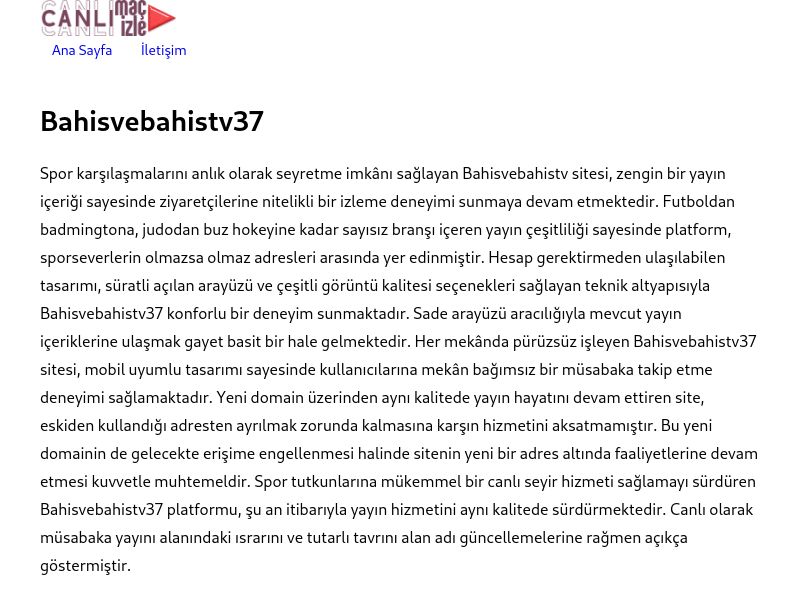 Bahisvebahistv37 Güncel Giriş Adresi - Ekran Görüntüsü