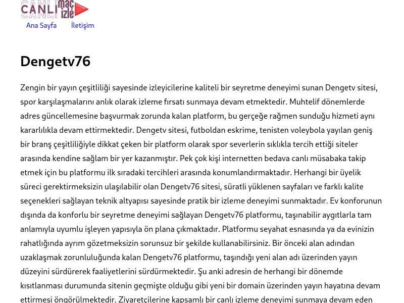 Dengetv76 Güncel Giriş - Ekran Görüntüsü