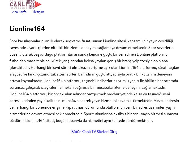 Lionline164 Giriş Linki - Ekran Görüntüsü