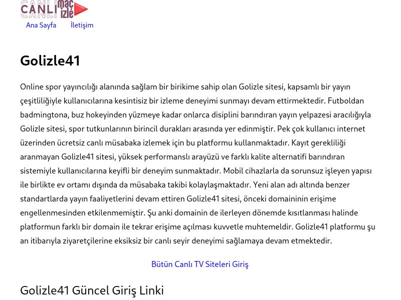 Golizle41 Giriş Linki - Ekran Görüntüsü
