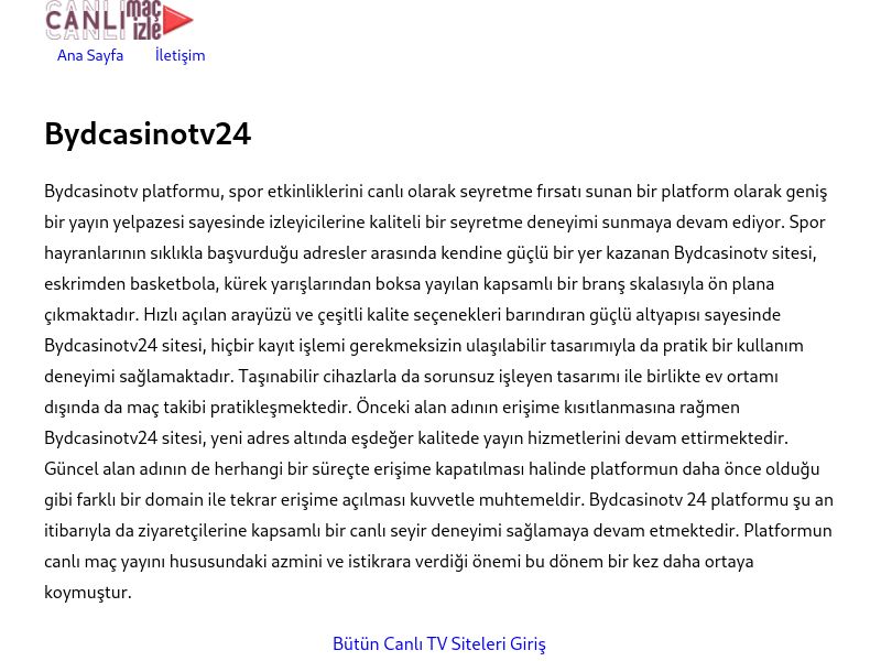 Bydcasinotv24 Yeni Adres - Ekran Görüntüsü