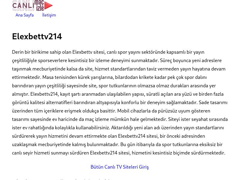 Elexbettv214 - Ekran Görüntüsü