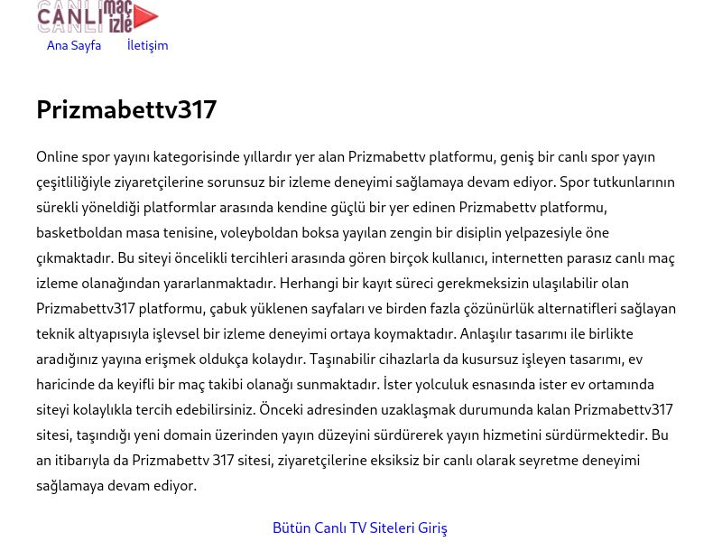 Prizmabettv317 Güncel Giriş - Ekran Görüntüsü