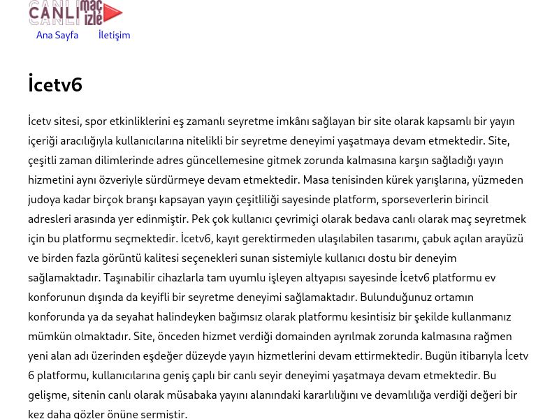 İcetv6 Güncel Giriş Adresi - Ekran Görüntüsü