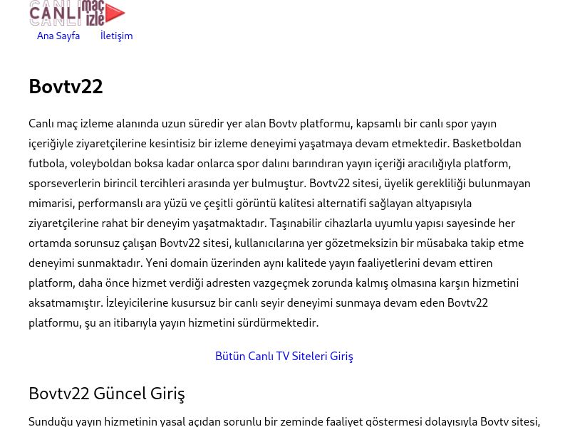 Bovtv22 Güncel Giriş Adresi - Ekran Görüntüsü
