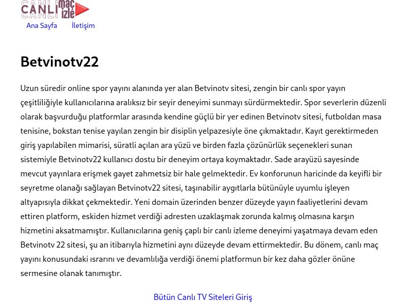 Betvinotv22 Güncel Giriş - Ekran Görüntüsü