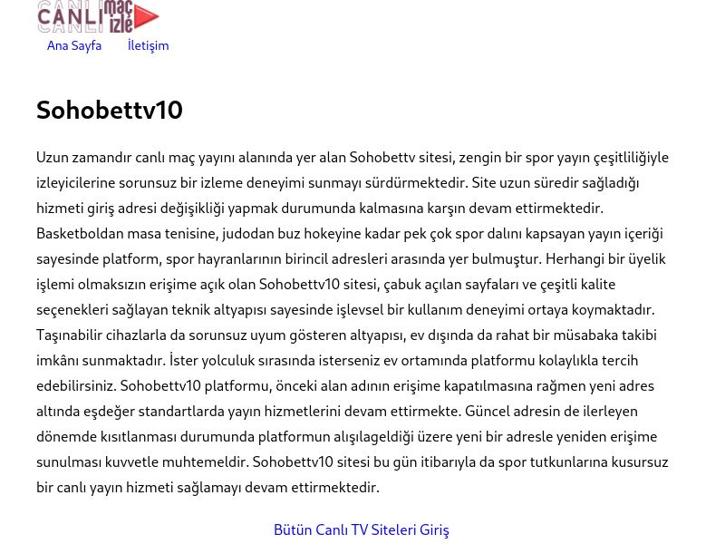 Sohobettv10 - Ekran Görüntüsü