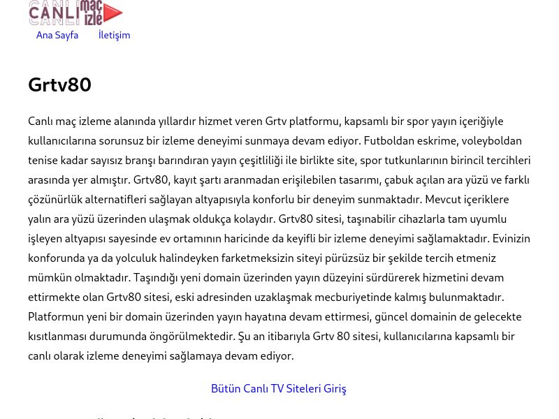 Grtv80 Giriş Linki - Ekran Görüntüsü