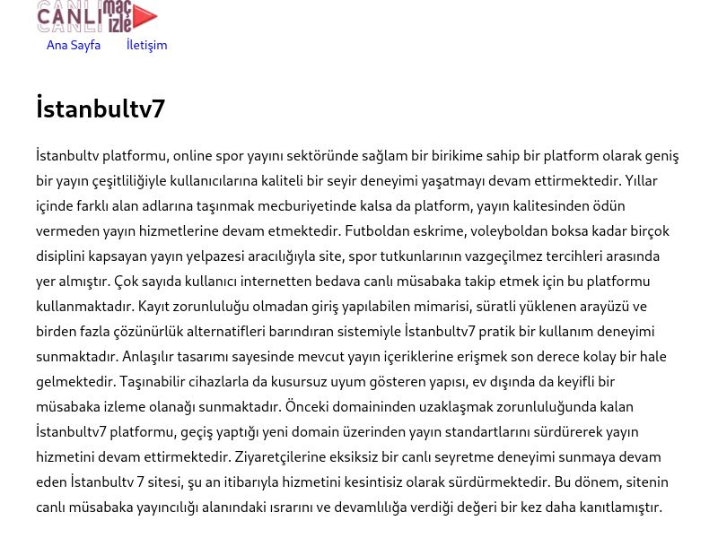 İstanbultv7 Giriş - Ekran Görüntüsü