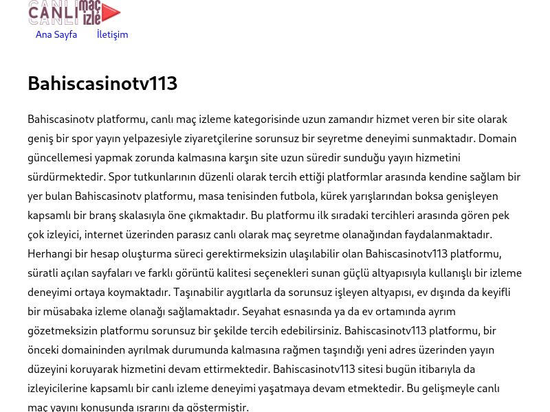 Bahiscasinotv113 Giriş Linki - Ekran Görüntüsü