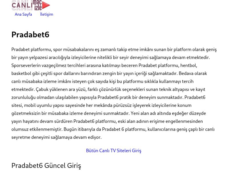 Pradabet6 Yeni Adres - Ekran Görüntüsü