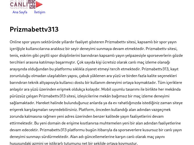 Prizmabettv313 Güncel Giriş - Ekran Görüntüsü