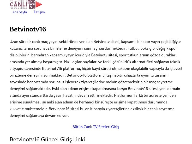 Betvinotv16 Giriş - Ekran Görüntüsü