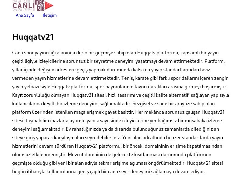 Huqqatv21 Giriş - Ekran Görüntüsü