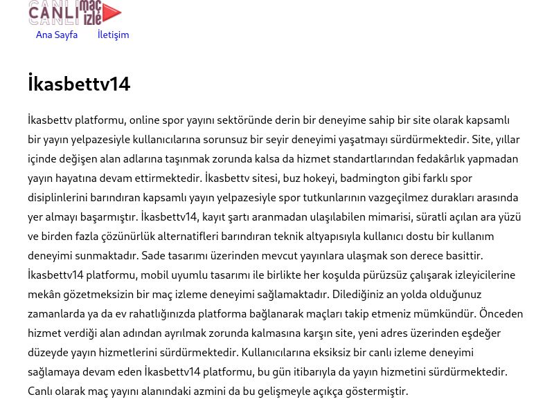 İkasbettv14 Giriş - Ekran Görüntüsü