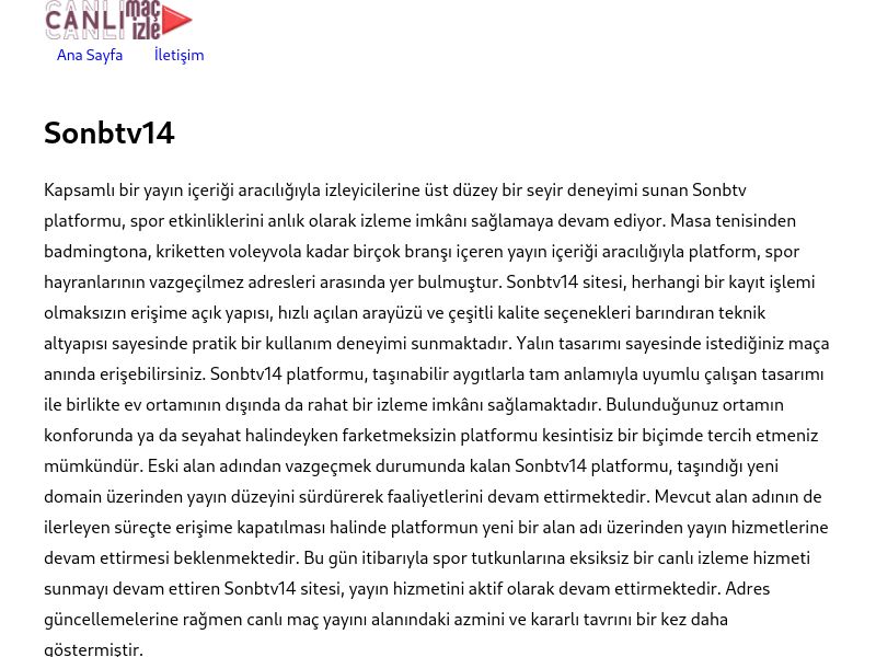 Sonbtv14 - Ekran Görüntüsü