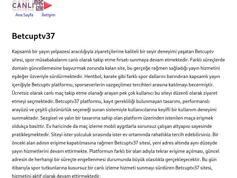 Betcuptv37 Giriş Linki - Ekran Görüntüsü