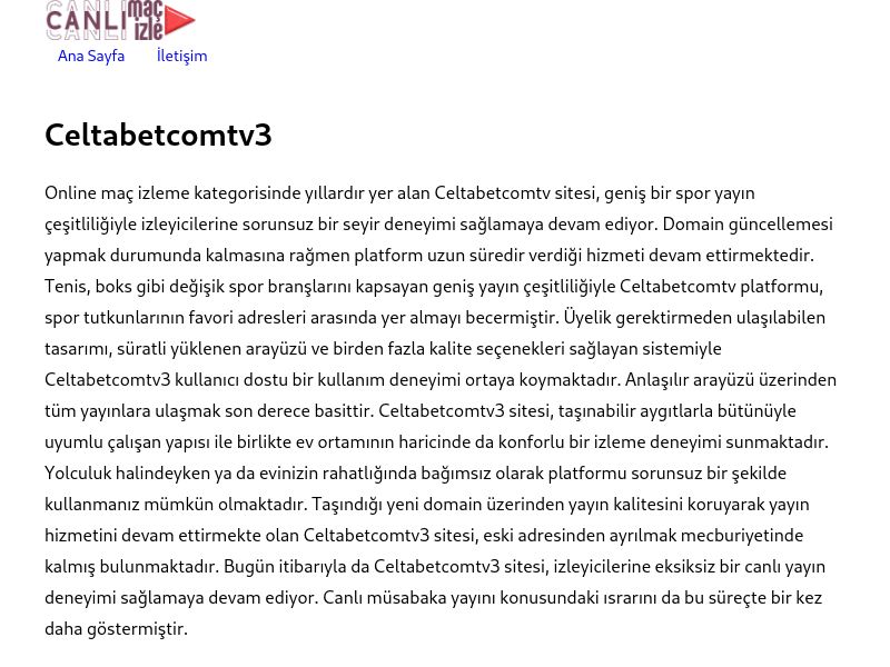 Celtabetcomtv3 Güncel Link - Ekran Görüntüsü