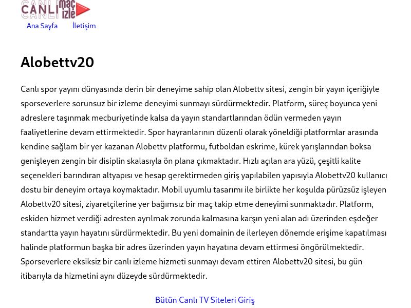 Alobettv20 - Ekran Görüntüsü