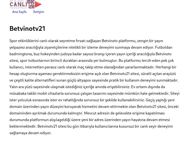 Betvinotv21 - Ekran Görüntüsü