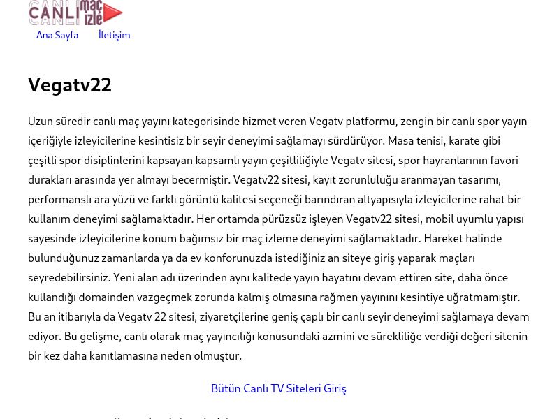 Vegatv22 Güncel Giriş - Ekran Görüntüsü