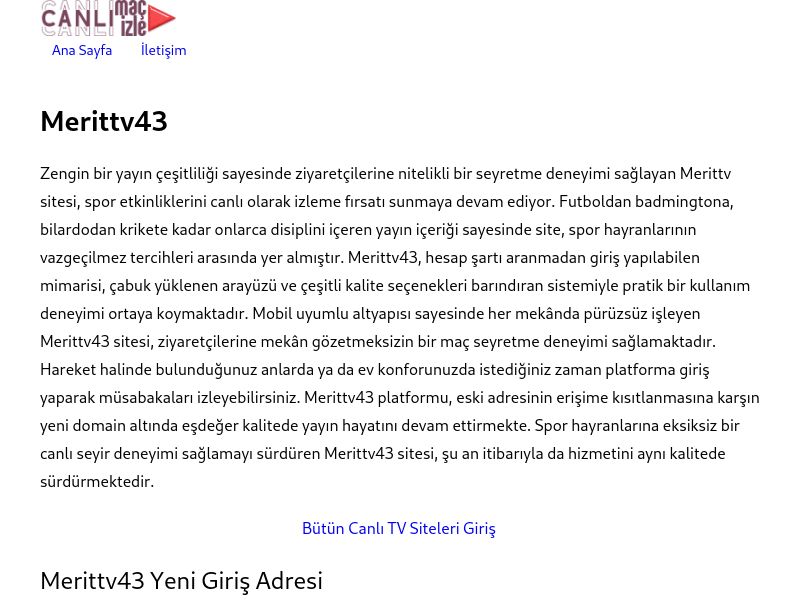 Merittv43 - Ekran Görüntüsü